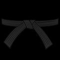Black belt illustration